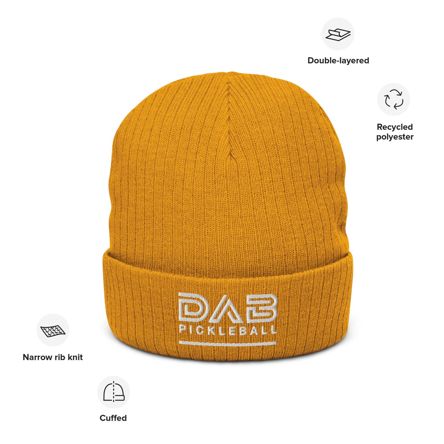 Ribbed knit beanie