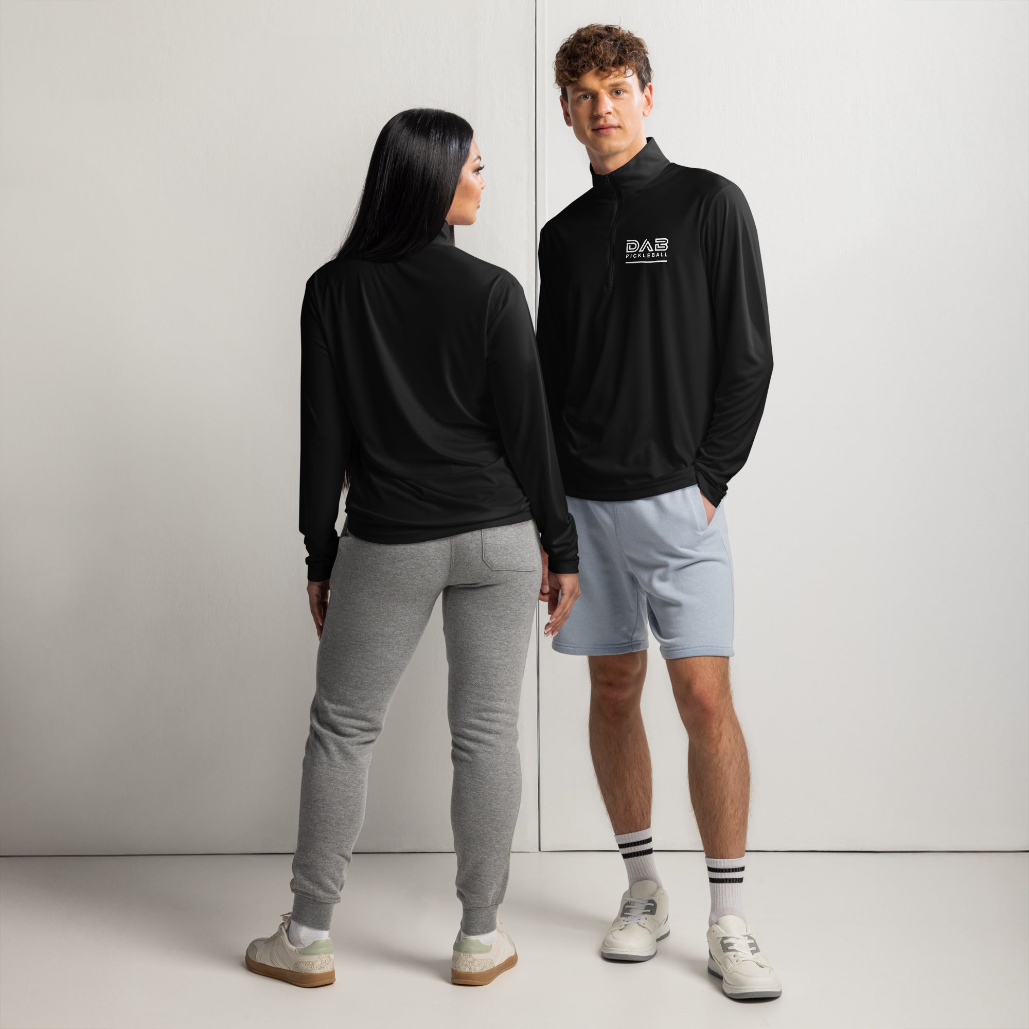 バスケウェア Coach Antonio Quarter-Zip | DAB Pickleball Pullover – Dinkin' and